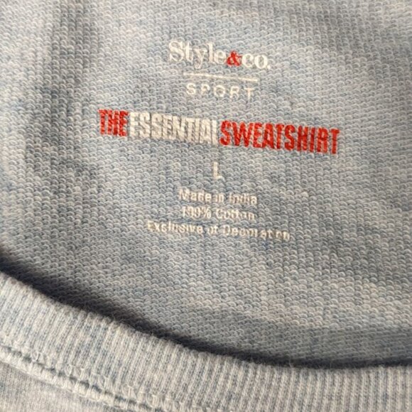 Style and Co. Humming Bird Sweatshirt size Large - Picture 3 of 11